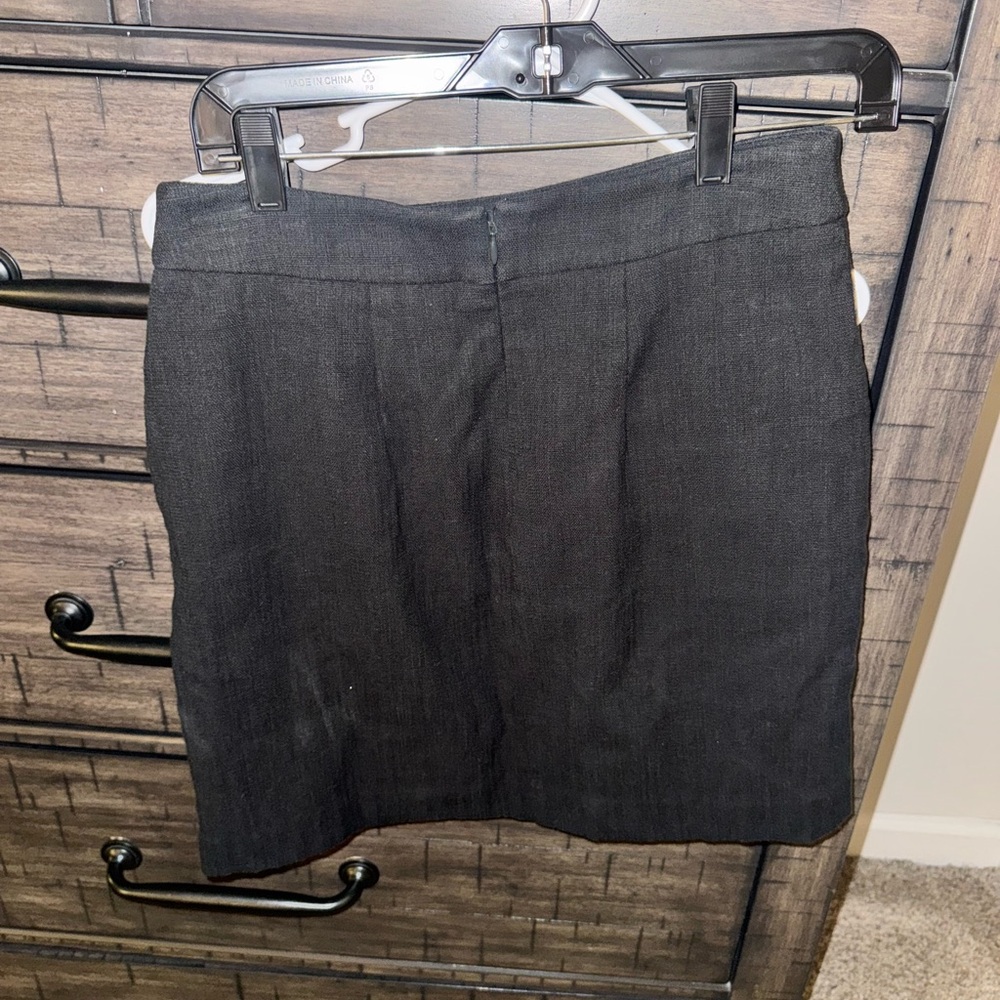 LOFT Gray Knee-Length Pencil Skirt for Work